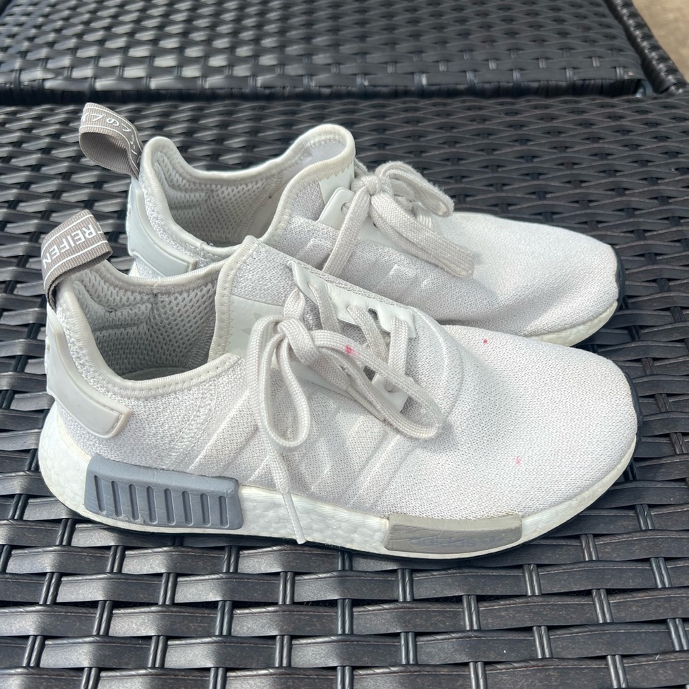 Adidas Women’s White and Gray Sneakers